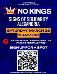 NoKings3 Alexandria: Signs of Solidarity