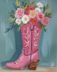Paint n' Sip: Mother's Day Blooms in Boots