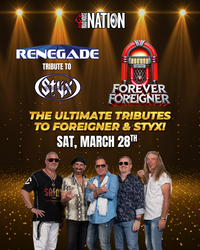 Forever Foreigner w/ special guests Renegade (Styx Tribute) at OCC Road House | Sat, March 28th