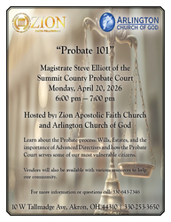 Probate 101 with Magistrate Steve Elliott April 20, 2026 6:00 -7:00 pm