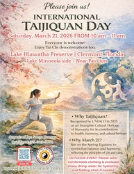 Free Tai Chi Event – International Taijiquan Day Clermont FL