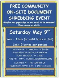 Free Community On-Site Document Shredding Event