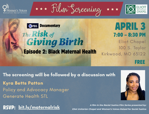 Free Film Showing & Discussion "The Risk of Giving Birth: Black Maternal Health"