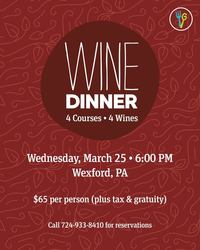Wine Dinner at Walnut Grill Wexford