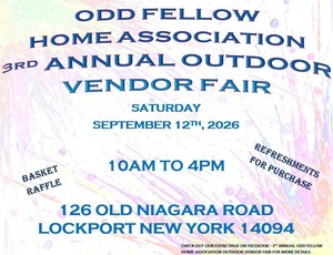 3rd Annual Odd Fellow Home Association Outdoor Vendor Fair