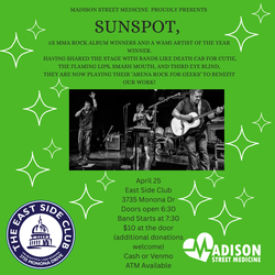 Madison Street Medicine Benefit Concert Featuring Sunspot