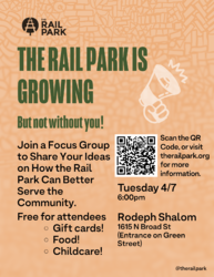 Free Dinner with Friends of the Rail Park