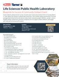 Life Sciences Public Health Laboratory, Blueprints for Success: A Community Outreach Event