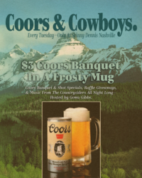Coors & Cowboys at Skinny Dennis