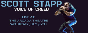 Scott Stapp Voice of Creed Live at The Arcada Theatre, Saint Charles- Saturday, October 15th