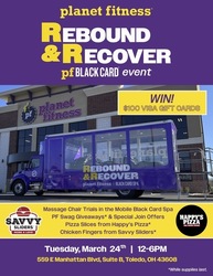 Planet Fitness Mobile Black Card Spa Bus Stops in Toledo For Fan Rebound Experience!