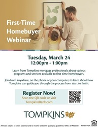 Tompkins Community Bank First-Time Homebuyer Webinar