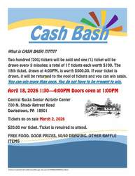 Spring Cash Bash at the Central Bucks Senior Activity Center