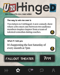 UnHinged: Real blind dates, Real funny improv