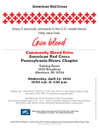 Red Cross Community Blood Drive