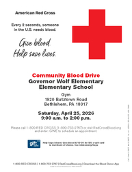 Governor Wolf Elementary School Community Blood Drive