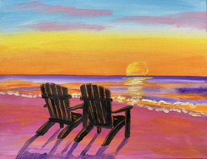 "Sunset Retreat" In-Studio Paint Party!