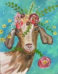"Goat in the Flower Garden" In-Studio Paint Party!