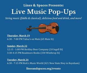 Lines and Spaces Pop-Up Performances