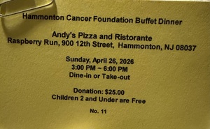 Hammonton Cancer Foundation /Dinner at Andy’s