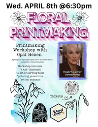 Floral Print Making with Opal Hexen