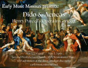 Early Music Missouri presents "Dido & Aeneas: Henry Purcell’s Opera in Concert"