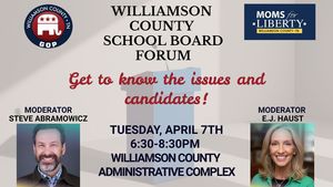 WCRP AND MOMS FOR LIBERTY WC PRESENT  THE WILLIAMSON TN COUNTY SCHOOL BOARD FORUM