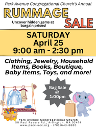 Park Avenue Congregational Church Rummage Sale