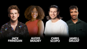 Jack Finnegan, Alexis Bradby, Chris Scopo, Jamell Sirleaf