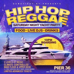 NYC HIP HOP VS REGGAE® SATURDAY MIDNIGHT YACHT PARTY CRUISE PIER 36 2026