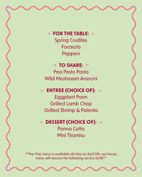 Metsi's Easter Brunch All Day