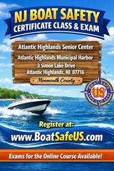 NJ Boat Safety Class and Exam (One Day) in Atlantic Highlands -