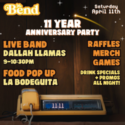 Turn Up for 11 Years at The Bend's Anniversary Bash