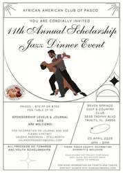 African American Club of Pasco County's 11th Annual Scholarship Fundraiser Jazz Dinner