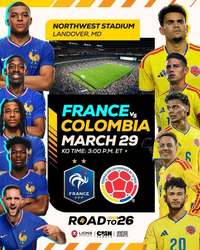 Colombia vs France Party March 29-30 at Dubai UT Salt Lake City