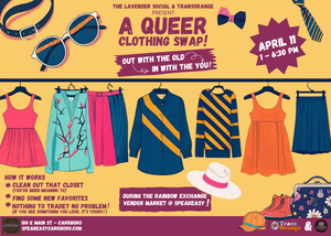 The Lavender Social and TransOrange Present A Queer Clothing Swap!