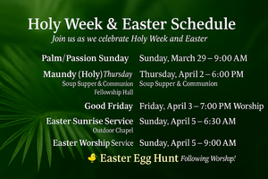 Holy Thursday Service