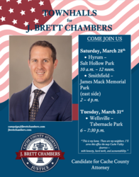 Townhall with J. Brett Chambers for County Attorney - Hyrum