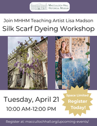 Silk Scarf Dyeing Workshop in the Garden