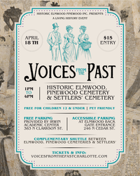 VOICES FROM THE PAST  Celebrating AMERICA250  April 18  Historic Elmwood Cemetery