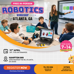 In-Person Free Robotics/Math Workshop for Kids at Atlanta, GA (7-14)