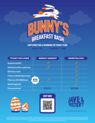 Bunny's Breakfast Dash at Dave & Buster's Franklin Mall