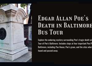 Edgar Allan Poe's Death in Baltimore Bus Tour