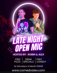 Pizza, Pints & Punchlines: The Free Late-Night Mic