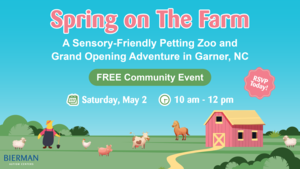 Grand Opening + FREE Sensory-Friendly Petting Zoo in Garner!
