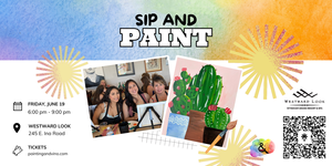 Succulent Trio Paint and Sip – Canvas Comes Traced!