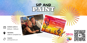 Fiery Desert Sip and Paint at Reforma
