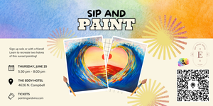 Sunset Love Sip and Paint
