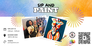 Colorful Venus Sip and Paint – Canvas Comes Traced!