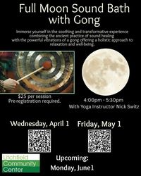Full Moon Sound Bath with Gong